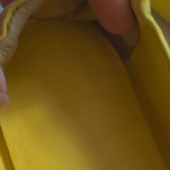 Tory Burch Yellow Ballet Flats Size 5 - Picture 10 of 12